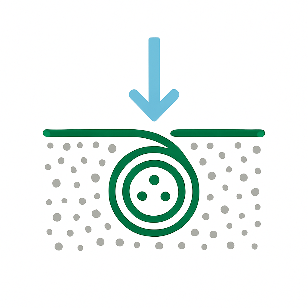 Installing a French drain trench