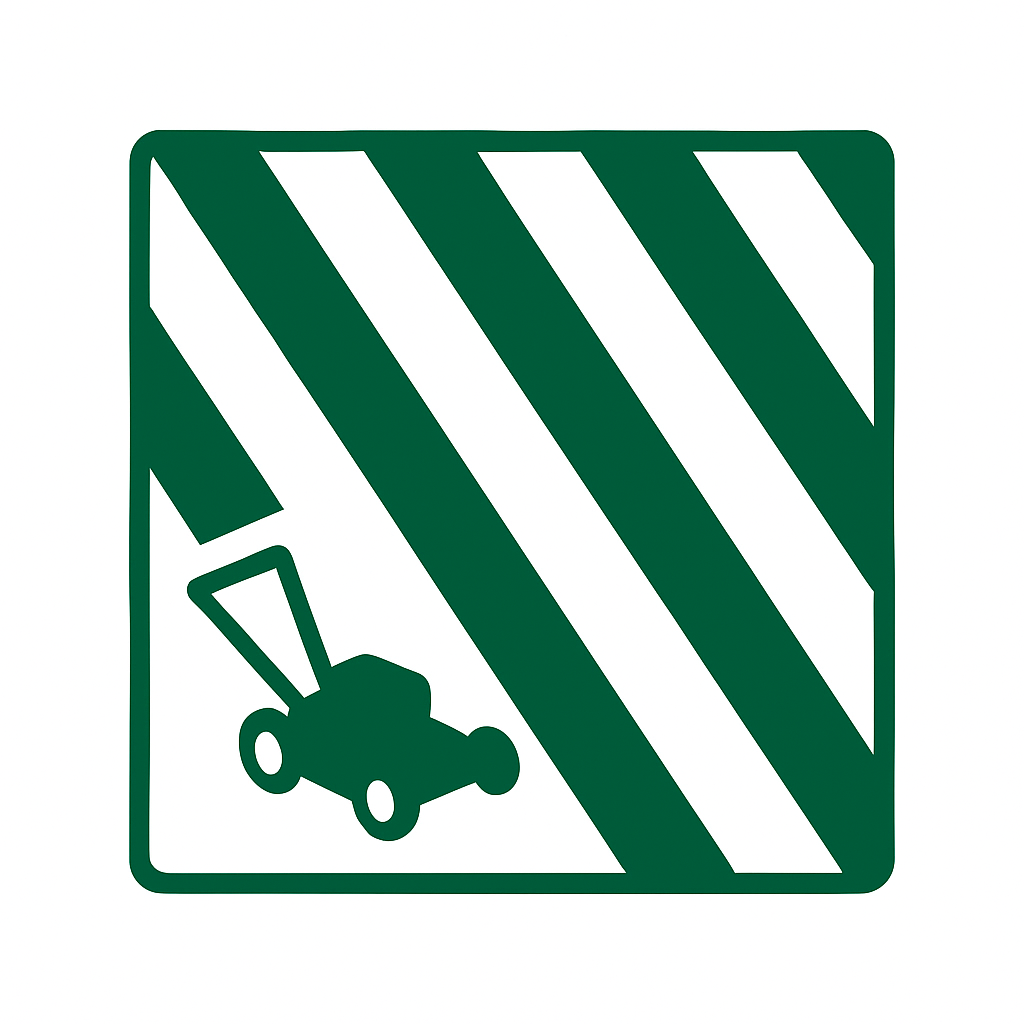 Freshly mowed lawn with clean edges